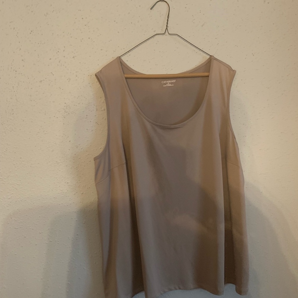 Sleeveless EUC 2X top from Catherine’s.